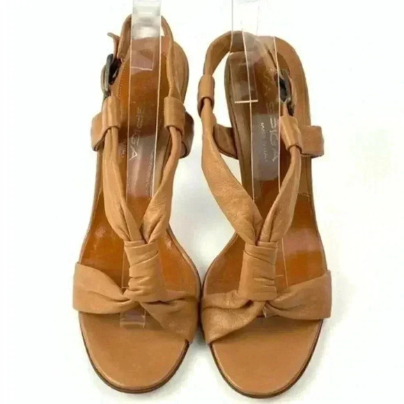 Via Spiga heels size 7.5 tan Italian leather - Picture 8 of 8